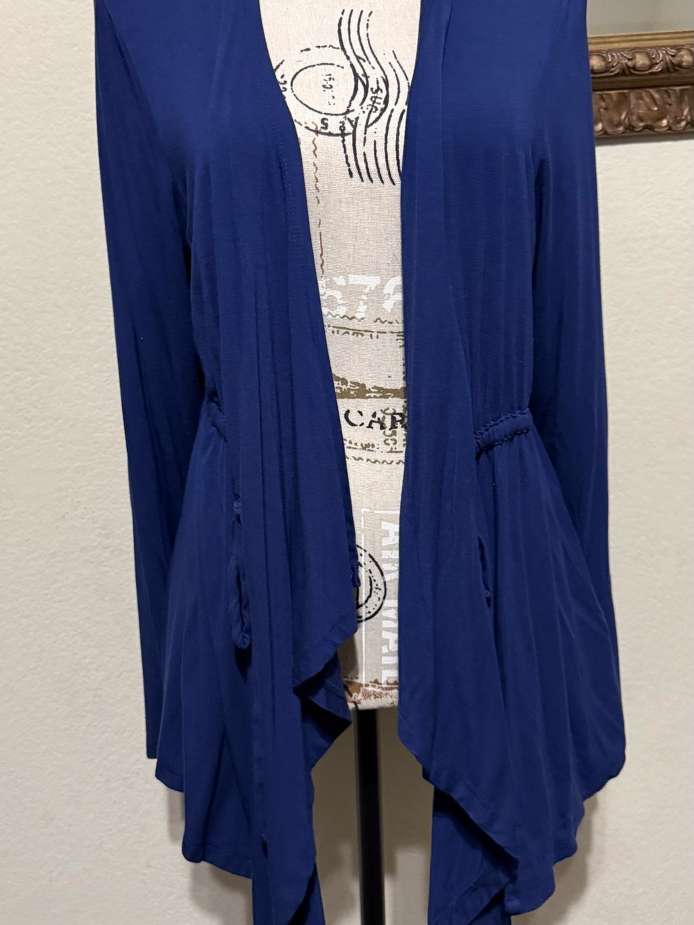 Torrid Open-Front Draped Cardigan Sweater - Blue